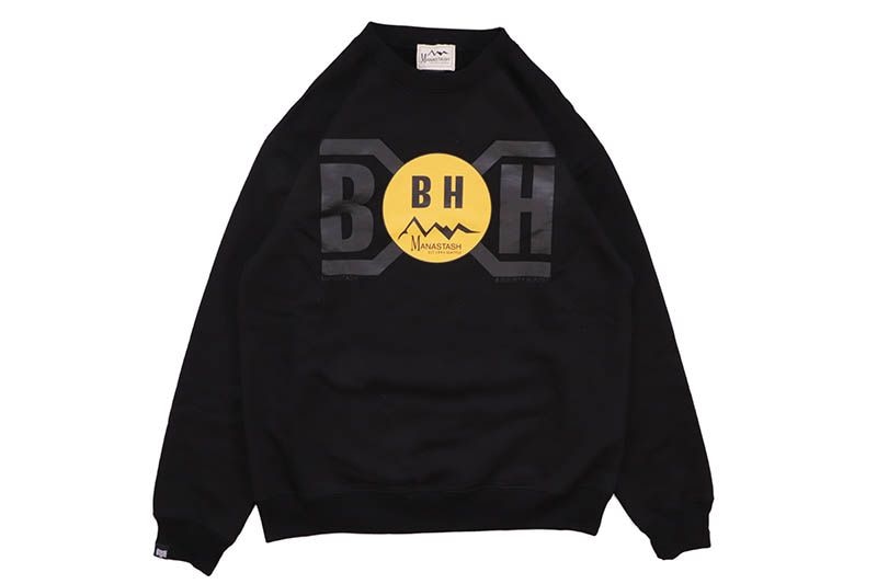MANASTASH X BOUNTY HUNTER SWEATSHIRTS (792-5232006-010:BLACK)