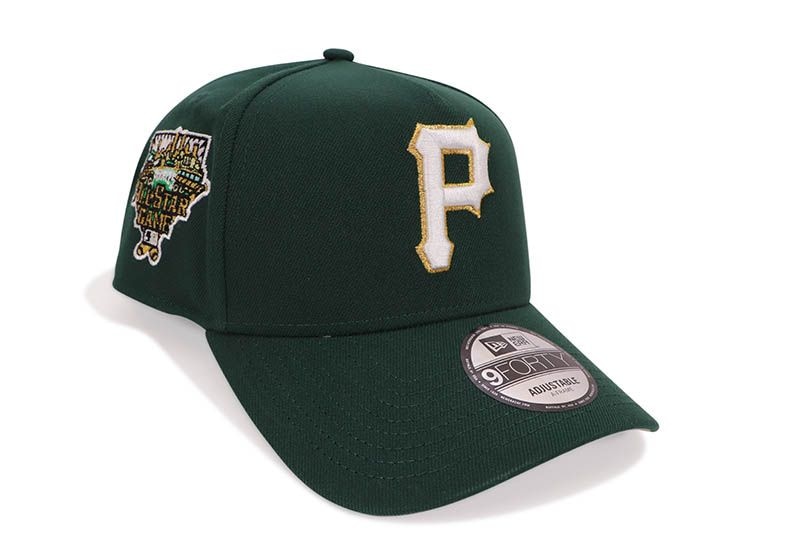 NEW ERA PITTSBURGH PIRATES 9FORTY AF ADJUSTABLE CAP (2000 ALL STAR GAME SIDE PATCH/GREY UNDER VISOR/DARK GREEN)