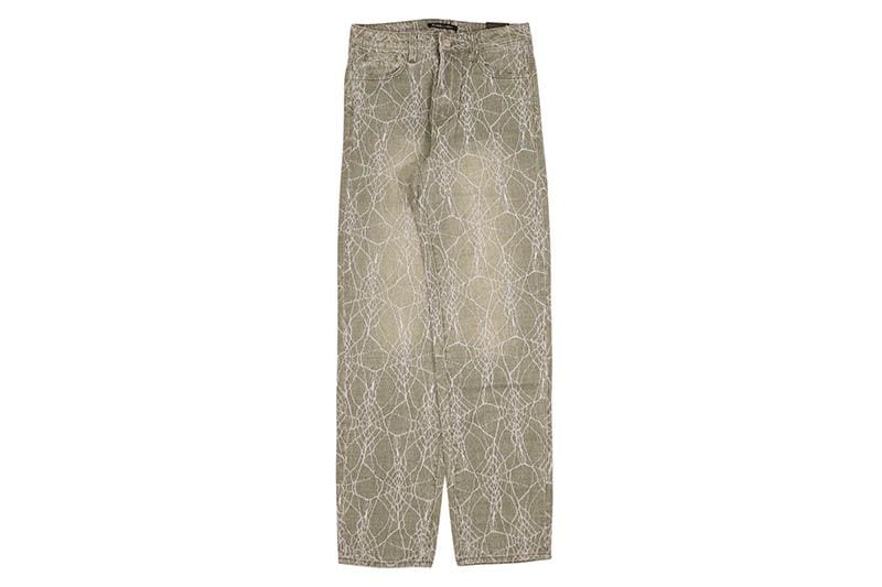 EMBELLISH SPIDER BAGGY FIT DENIM (EMBHOL124-016:LIGHT GREEN)