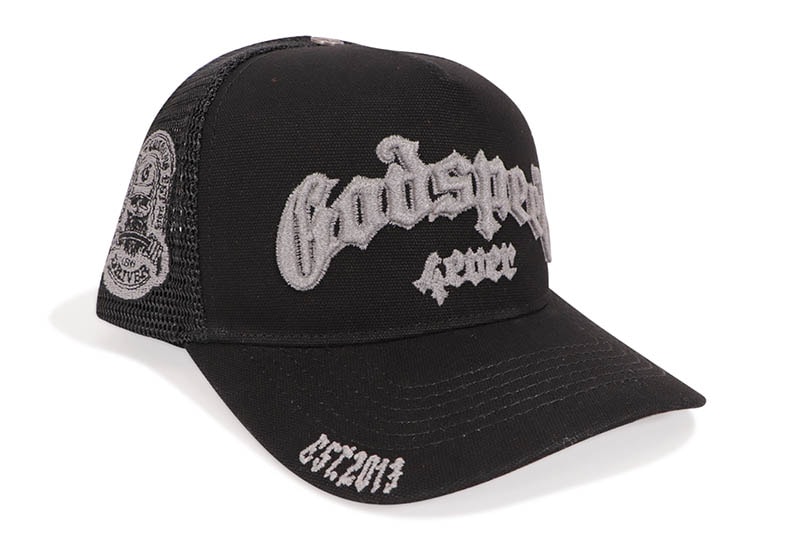 GODSPEED GS FOREVER TRUCKER HAT (BLACK/3M REFLECTIVE) | Brand,G-L