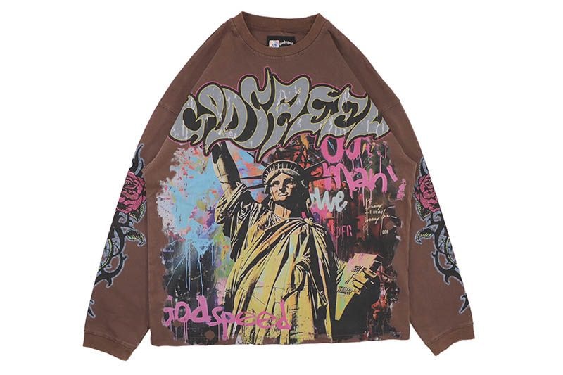 GODSPEED VANDAL LS T-SHIRT (MOCHA)