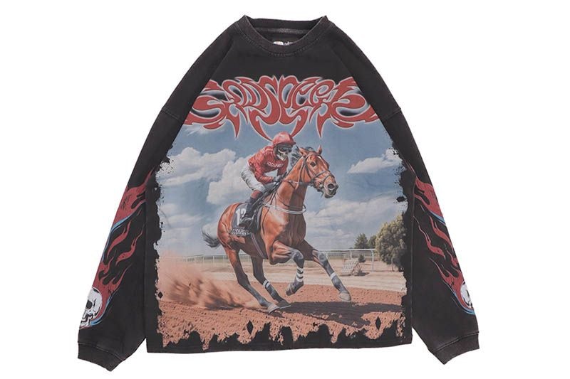 GODSPEED THROUGHBRED LS T-SHIRT (BLACK)