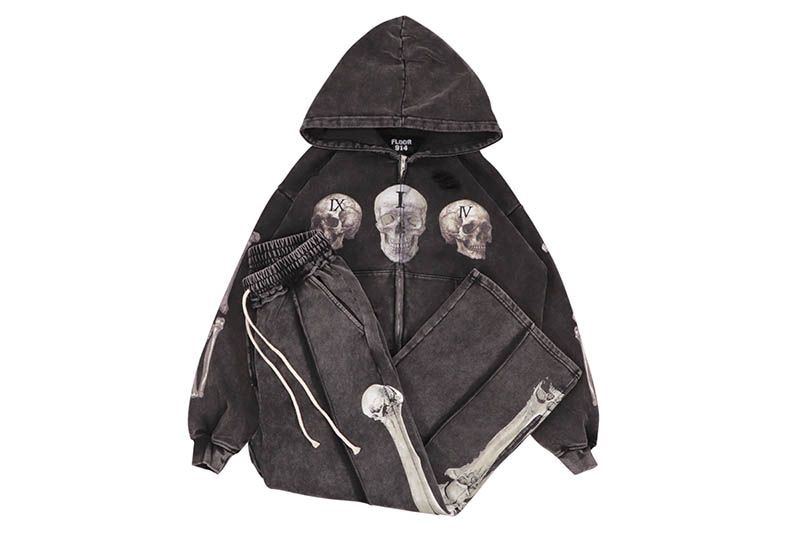 FLOOR 914 SKULL SET (BLACK WASH)