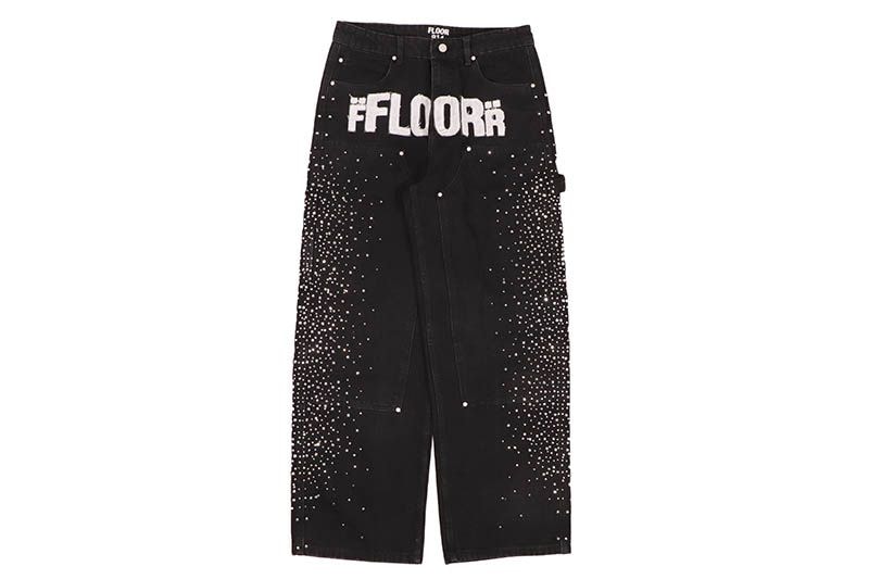 FLOOR 914 RHINESTONE DENIM (BLACK)