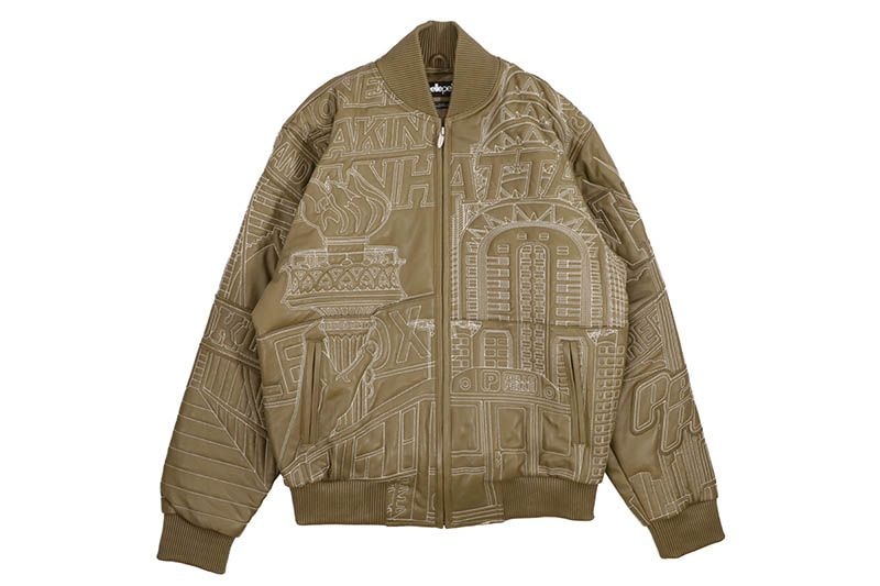 Pelle Pelle NYC BORO QUILTED JACKET (325-37536-OLI:OLIVE/IVORY)