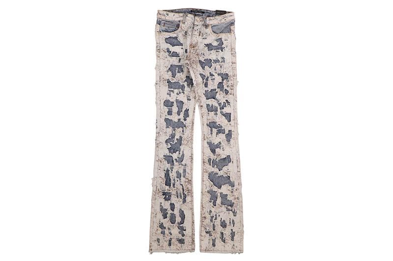 EMBELLISH AKITA BORO FLARE DENIM (EMBSUM24-036:BLUE)