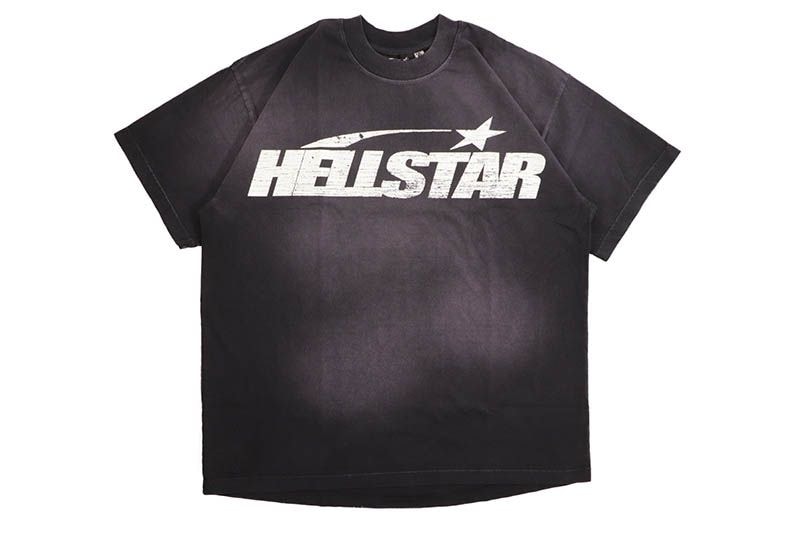HELLSTAR CLASSIC LOGO GLOW IN THE DARK T-SHIRTS (BLACK)