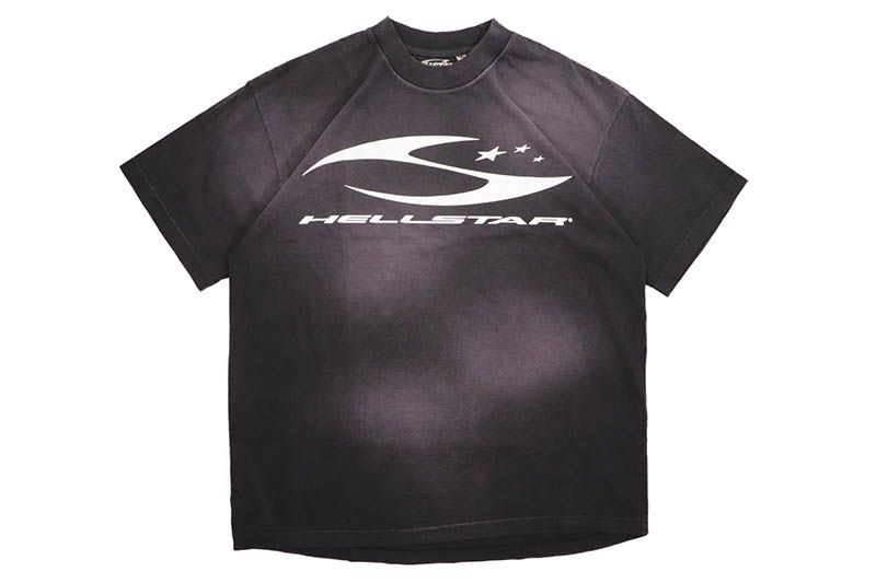 HELLSTAR CURSIVE LOGO GLOW IN THE DARK T-SHIRTS (BLACK)