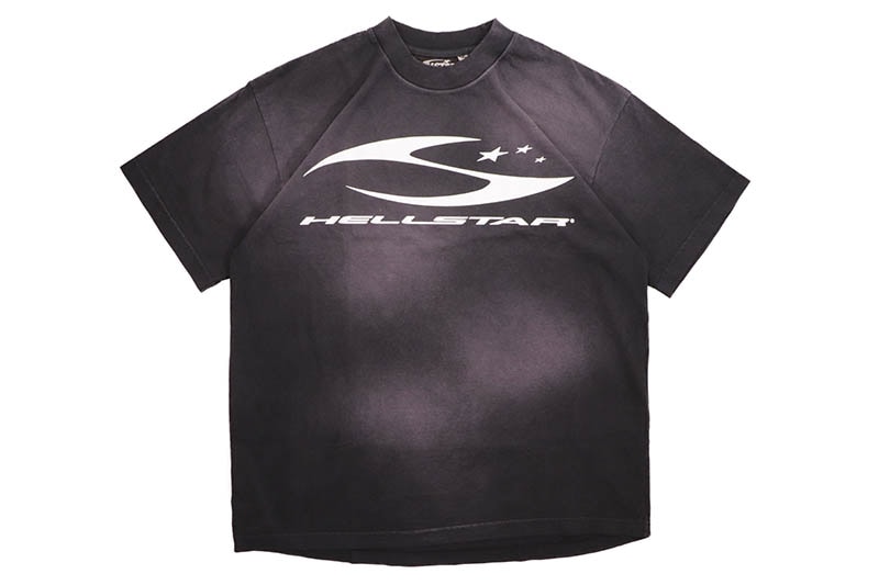 HELLSTAR CURSIVE LOGO GLOW IN THE DARK T-SHIRTS (BLACK) | Brand 