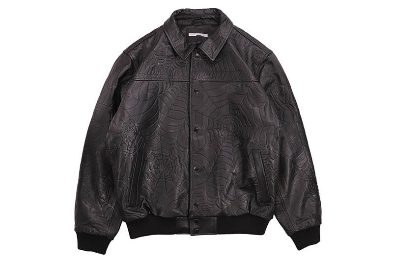 SP5DER COWSKIN LEATHER JACKET