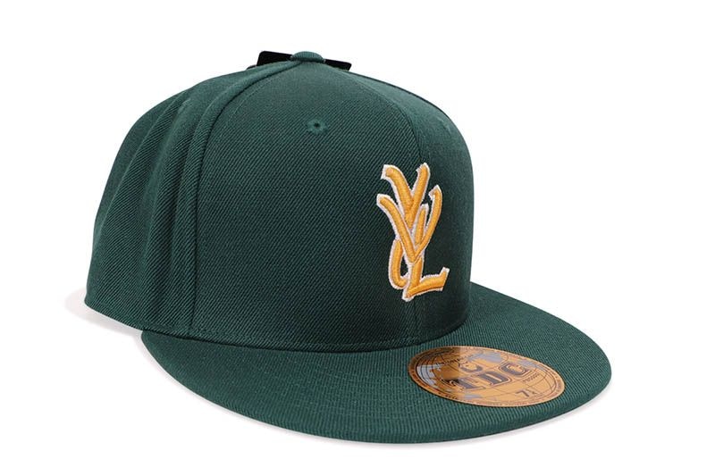 YVL YOUNG VAMP LIFE FITTED CAP (DARK GREEN)