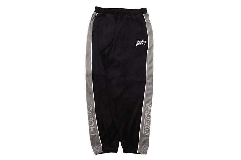 FUBU VELOR TRACK PANTS (FAM-52501:BLACK)