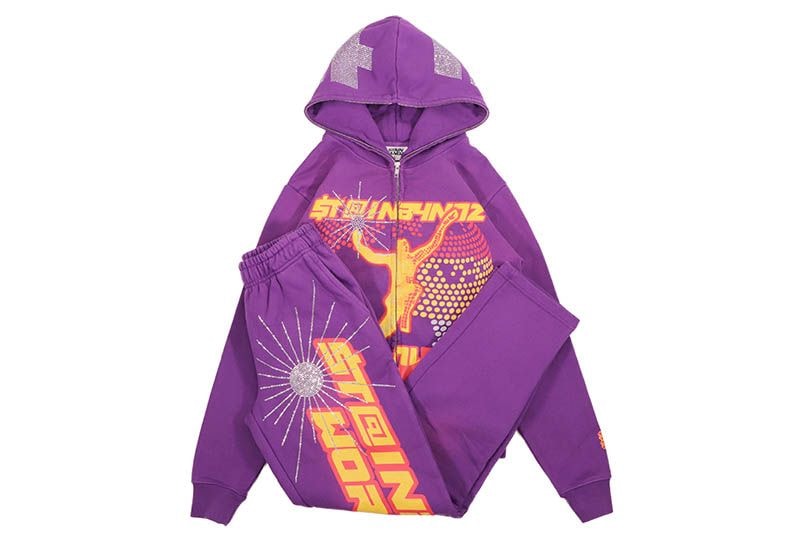 SB STUDIOS WORLDWIDE SWEATSUIT (PURPLE/YELLOW)