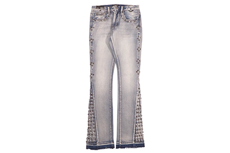 PUBLIK DENIM FLARE FIT JEAN (KD2572:LT BLUE)