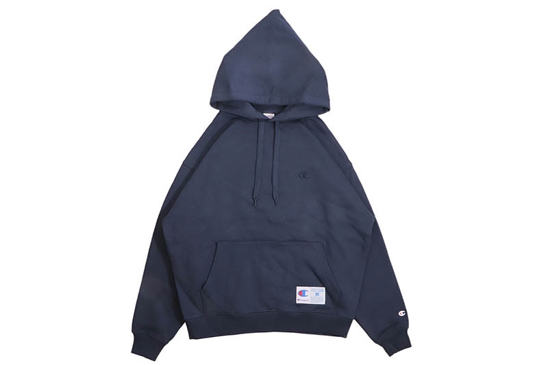 CHAMPION ACTION STYLE HOODED SWEATSHIRT (C3-Y135-370:NAVY)