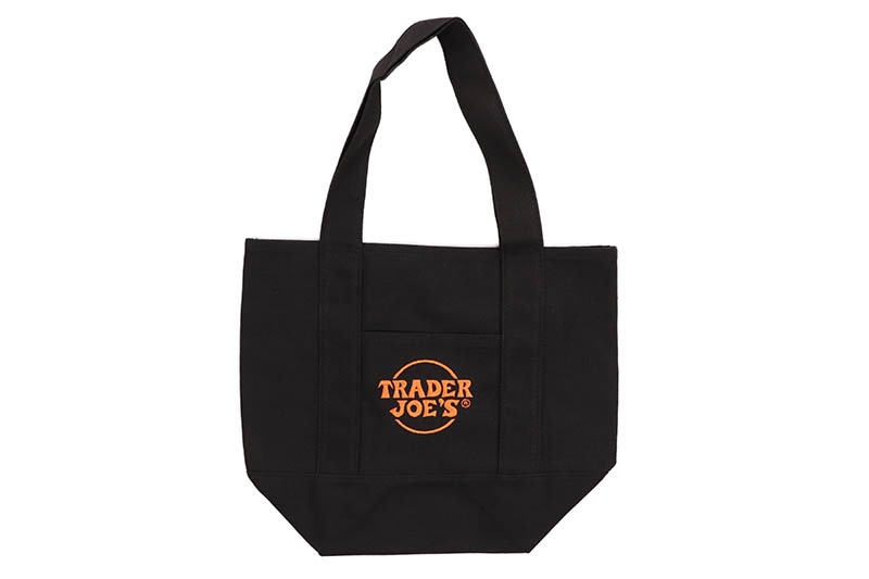 TRADER JOE'S TRICK OR TREAT CANVAS TOTE BAG (BLACK)