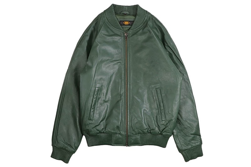 JAKEWOOD LAMB KNOX LEATHER JACKET (EMRLD GREEN)