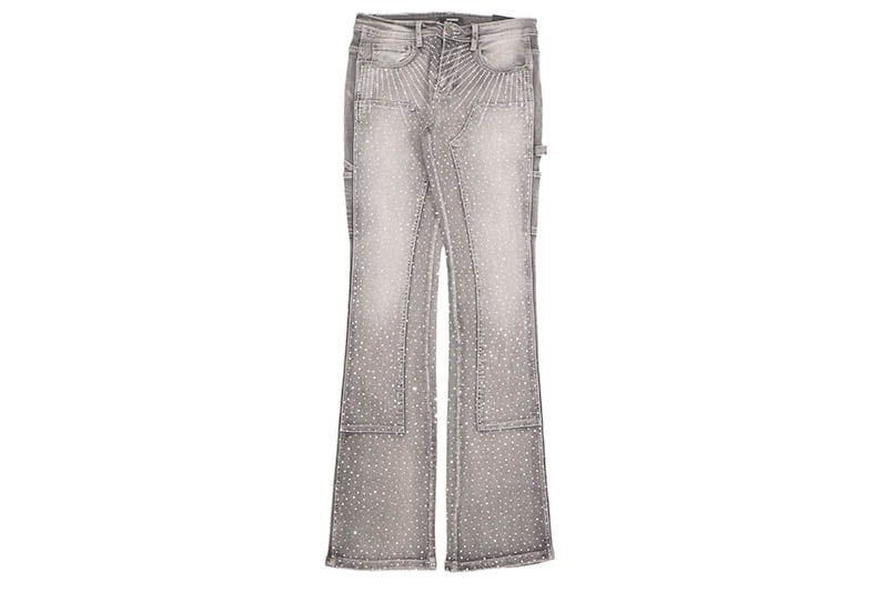 KINDRED DOUBLE KNEE STACKED FIT PANTS (KD2213P:GREY)