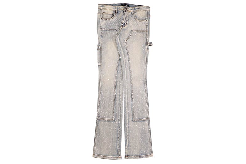 KINDRED DOUBLE KNEE STACKED FIT PANTS (KD2213P:BLUE)