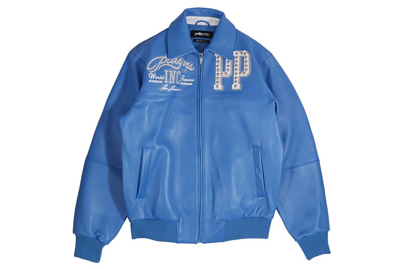 Pelle Pelle PLAYERS INC JACKET (425-37544-HOW:HONOLULU BLUE/WHITE)