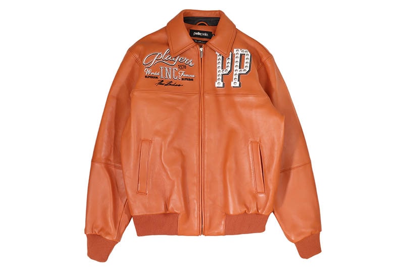 Pelle Pelle PLAYERS INC JACKET (425-37544-OBW:ORANGE/BLACK/WHITE)