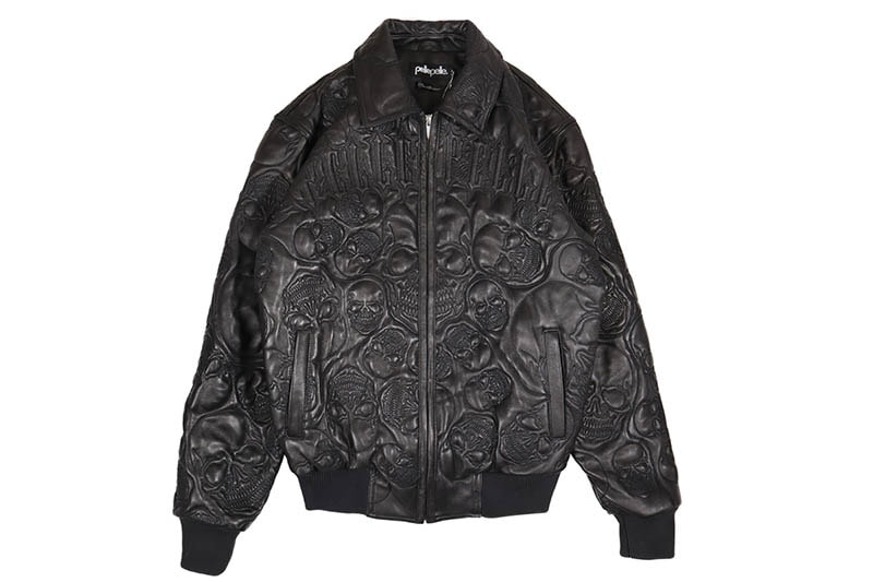 Pelle Pelle SKULL QUILT JACKET (425-37546-BKB:BLACK/BLACK) | Brand
