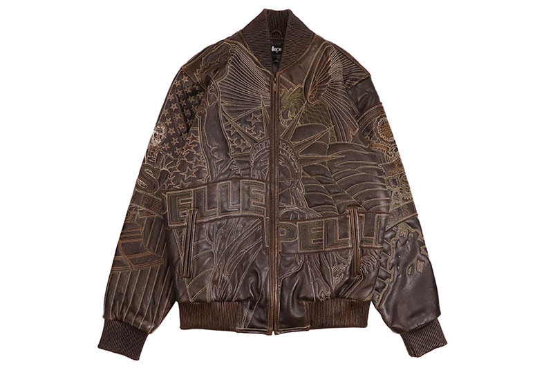 PELLE PELLE ブラウンレザージャケット 中古・古着通販】via nuova pelle (ヴィア ヌーヴァ ペレ) レザー