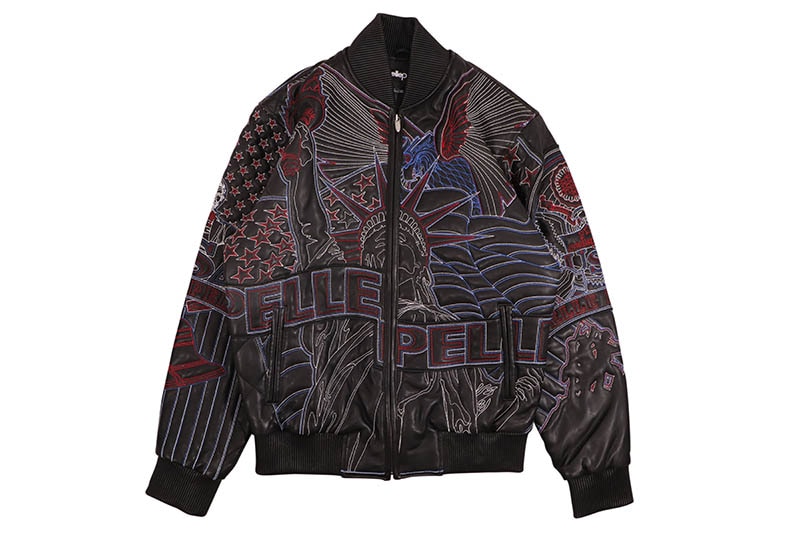 Pelle Pelle AMERICA QUILTED JACKET (325-37542-BLK:BLACK)