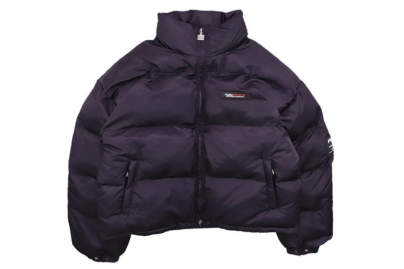 FUBU SHORT NYLON TWILL PUFFER JACKET (FAM-52303:NAVY)
