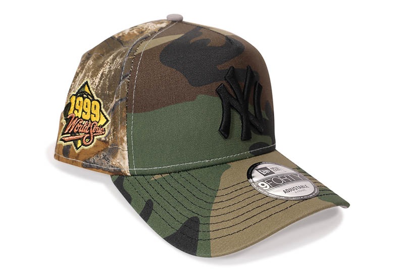 NEW ERA NEW YORK YANKEES 9FORTY AF ADJUSTABLE CAP (1999 WORLD SERIES SIDE PATCH/GREY UNDER VISOR/MULTI CAMO)