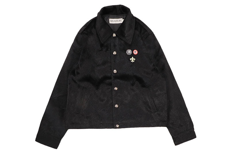 BRAVEST STUDIOS BEAR FUR JACKET (BLACK)