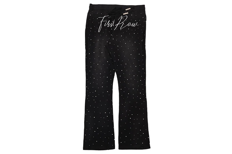 FIRST ROW ALLOVER RHINE STONE STACK JOGGER (FRB2200:BLACK)
