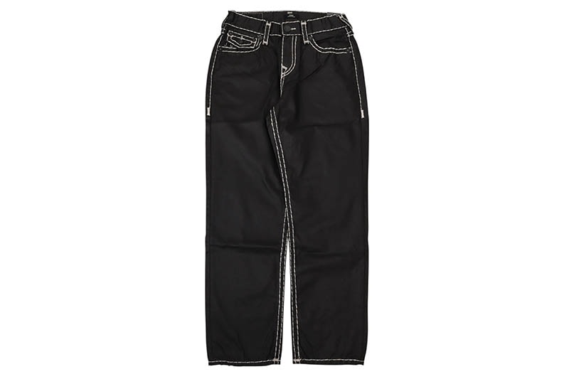 TRUE RELIGION BOBBY SUPER T COATED BAGGY JEAN 32�� (110297:COATED BLACK)