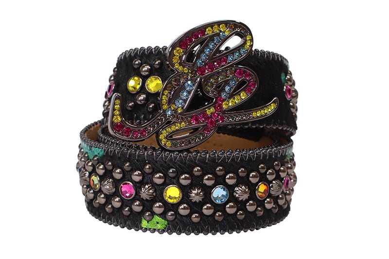 Pelle Pelle X B.B. SIMON LIMITED EDITION CURSIVE ICON BELT (3382-C73-MULTI-BF)