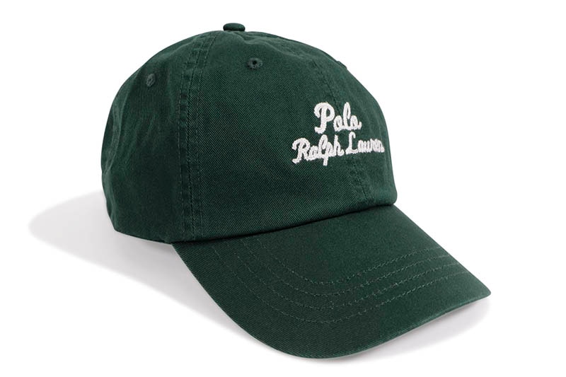 POLO RALPH LAUREN EMBROIDERED TWILL BALL CAP (710945507007:COLLEGE GREEN)
