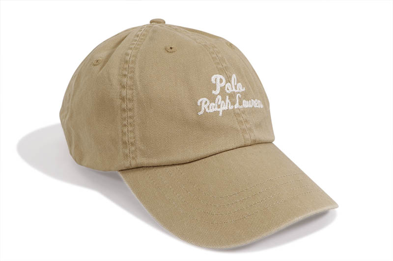 POLO RALPH LAUREN EMBROIDERED TWILL BALL CAP (710945507002:CAFE TAN)