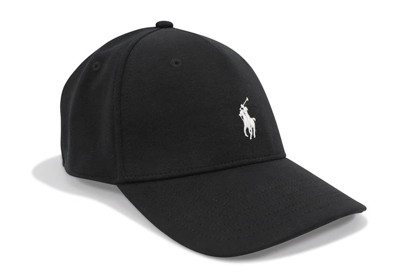 POLO RALPH LAUREN DOUBLE-KNIT JACQUARD BALL CAP (710833790001:BLACK)