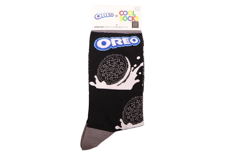 ODD SOX OREO TWISTS CREW SOCKS (40529MCNCF:BLACK)