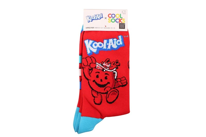 ODD SOX KOOL-AID RED CREW SOCKS (40540MCNCF:RED)