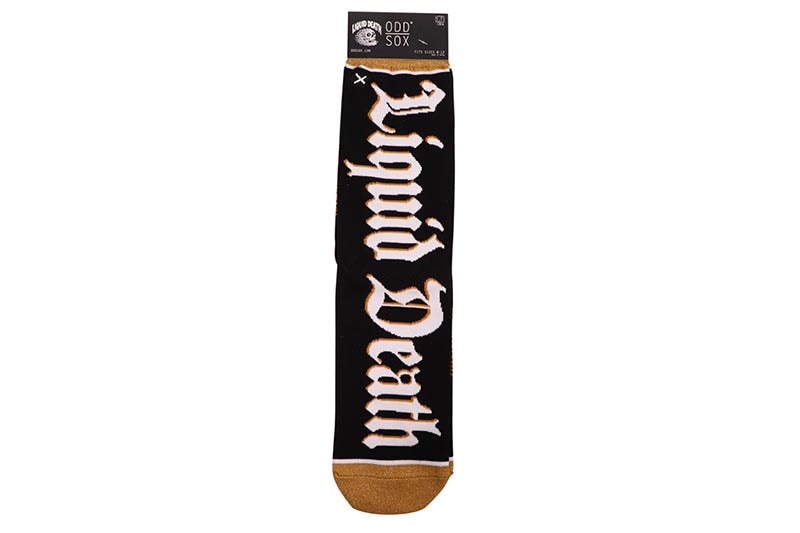 ODD SOX LIQUID DEATH SPLIT CREW SOCKS (40028MONCD:BLACK)