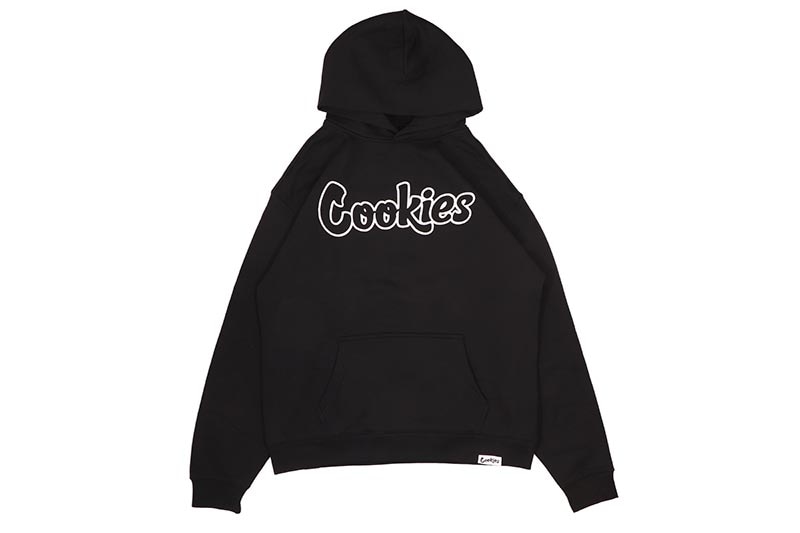 COOKIES ORIGINAL MINT OUTLINE PULLOVER HOODIE (BLACK/WHITE) CM253HFP02