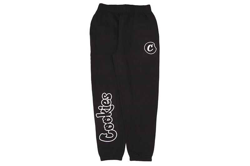 COOKIES ORIGINAL MINT OUTLINE SWEATPANTS (BLACK/WHITE) CM253BPP01