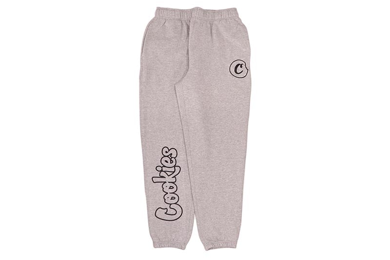 COOKIES ORIGINAL MINT OUTLINE SWEATPANTS (GREY HEATHER/BLACK) CM253BPP01
