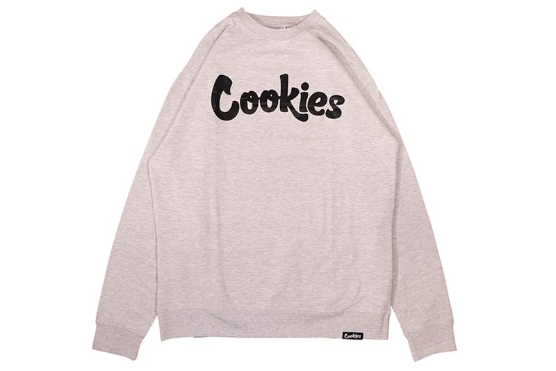 COOKIES OORIGINAL LOGO CREWNECKS (HEATHER GREY/BLACK) 1564T6663 CM232CFP01