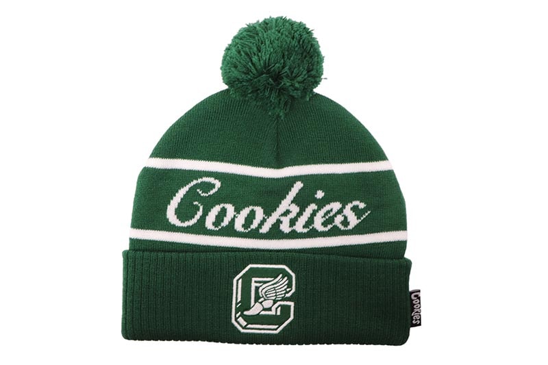 COOKIES HIGH POM BEANIE (GREEN) CM254XKB01