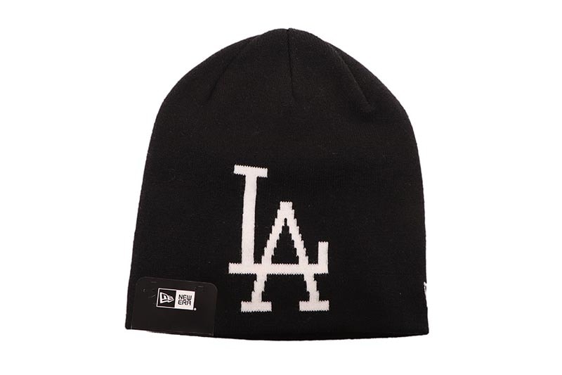 NEW ERA LOS ANGELES DODGERS JACQUARD BASIC BEANIE (BLACK) 14670133