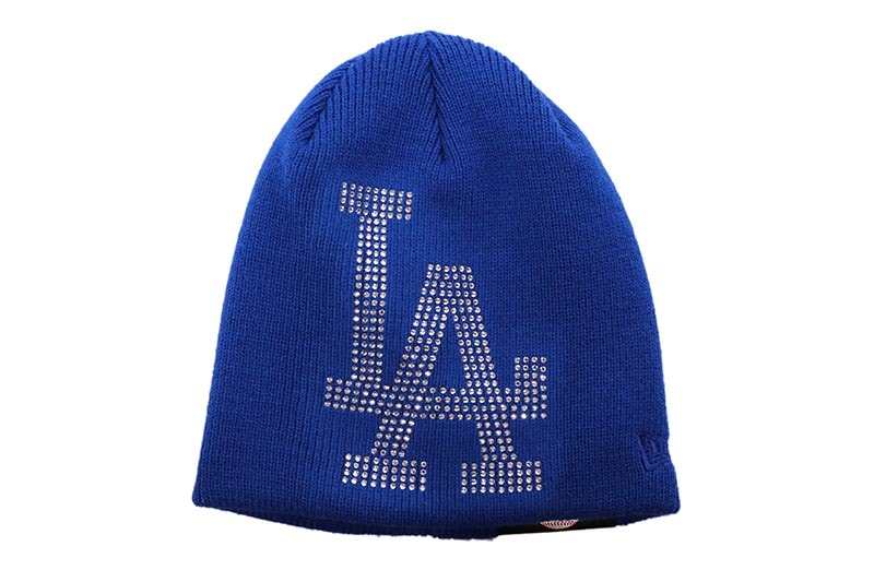 NEW ERA LOS ANGELES DODGERS RHINESTONE BIG LOGO BASIC BEANIE (ROYAL BLUE) 14670027