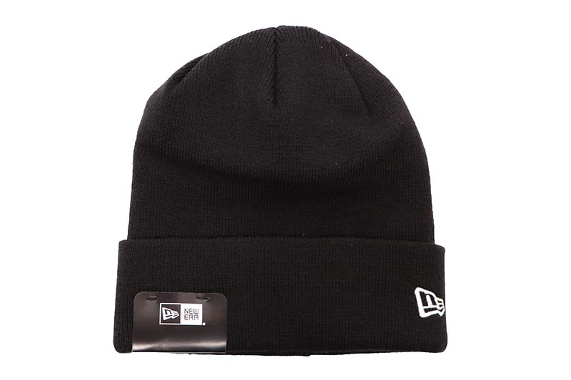 NEW ERA BASIC CUFF KNIT (BLACK/WHITE FLAG) 11120507