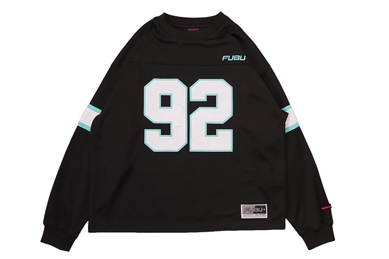 FUBU FOOTBALL SHIRTS (FAM-61706:BLACK)
