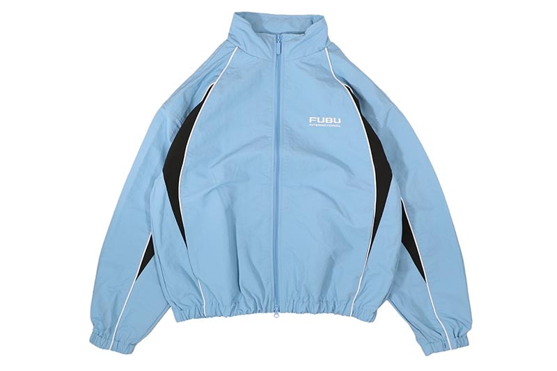 FUBU TRACK JACKET (FAM-61300:LIGHT BLUE)